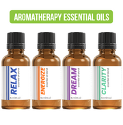 AROMATHERAPY ESSENTIAL OILS - ENERGIZE, CLARITY, DREAM, RELAX (4PK)